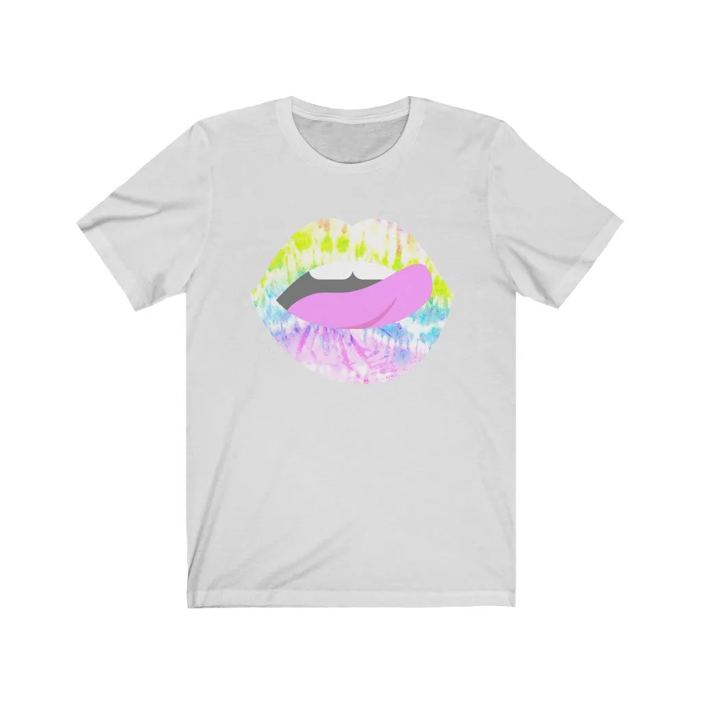 Tie Dye Lips Teeth Unisex Tee sold by Always Stylish Mama product image thumbnail 2