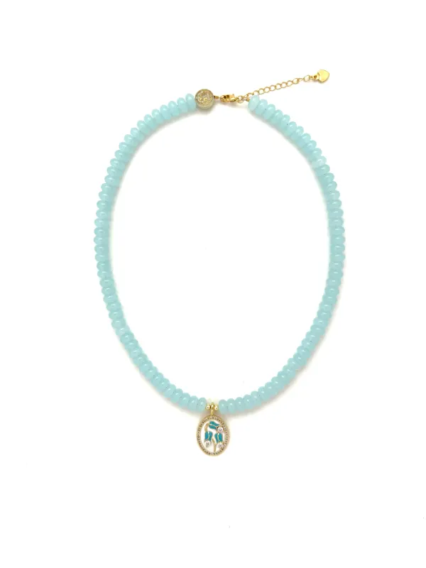 Flower Charm Necklace sold by Anchor Beads