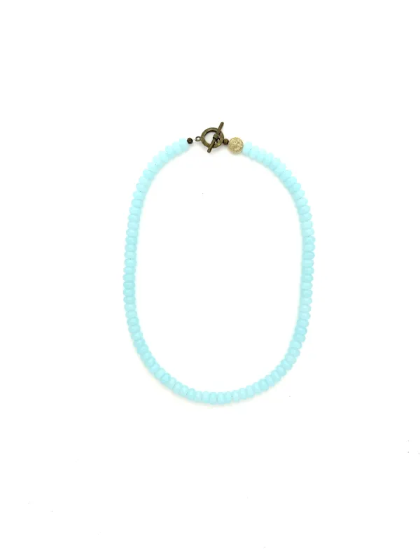 Pale Blue Glass Beads - 18” sold by Anchor Beads