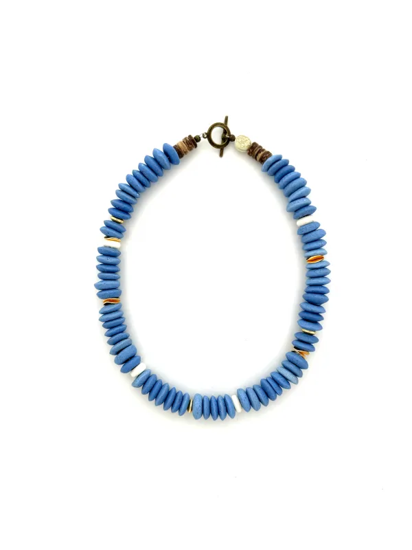 Carolina Blue Saucer Glass- 18” sold by Anchor Beads