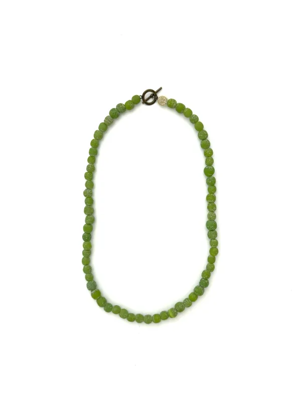 Green Glass Beads - 22” sold by Anchor Beads
