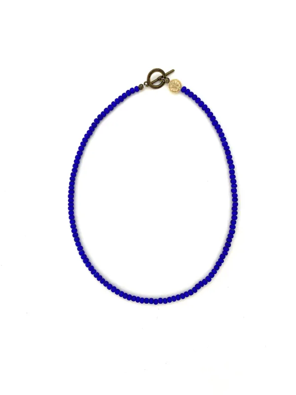 Cobalt Glass Beads - 18” sold by Anchor Beads