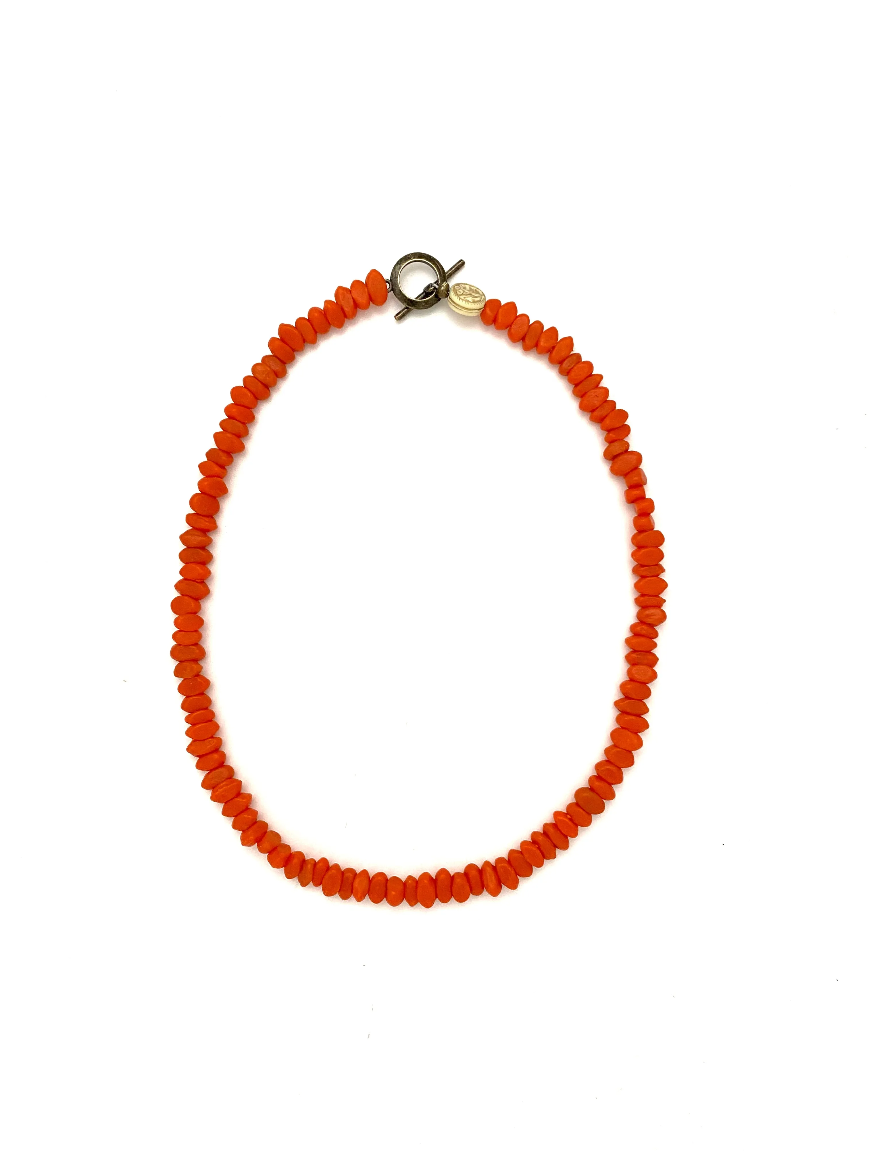 Orange Glass Beads - 18” sold by Anchor Beads