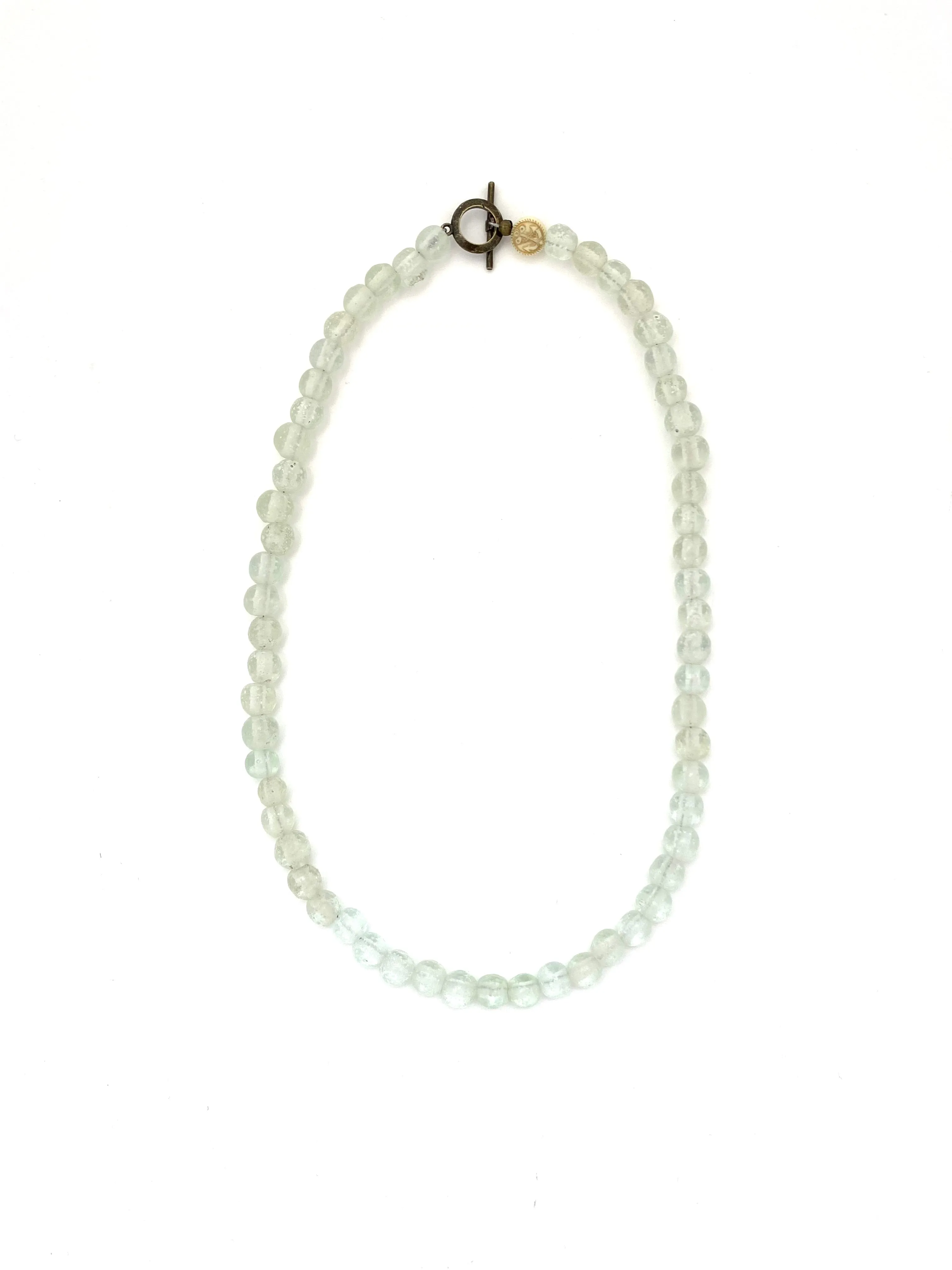 Clear Glass Beads - 22” sold by Anchor Beads