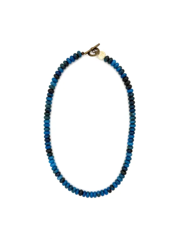 Blue Glass Beads - 18” sold by Anchor Beads