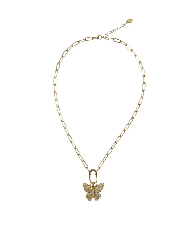 Charm Necklace - butterfly sold by Anchor Beads