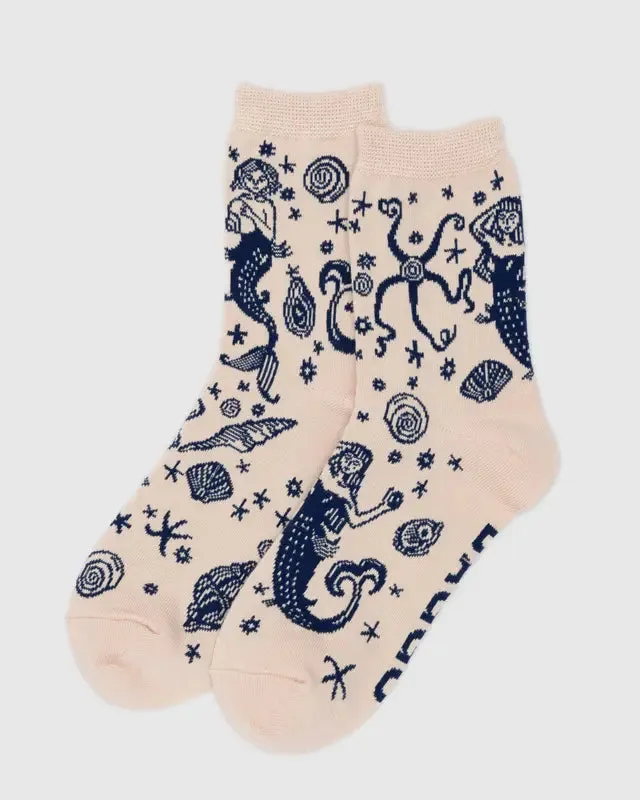 Baggu Crew Sock - Mermaid sold by Ascot + Hart