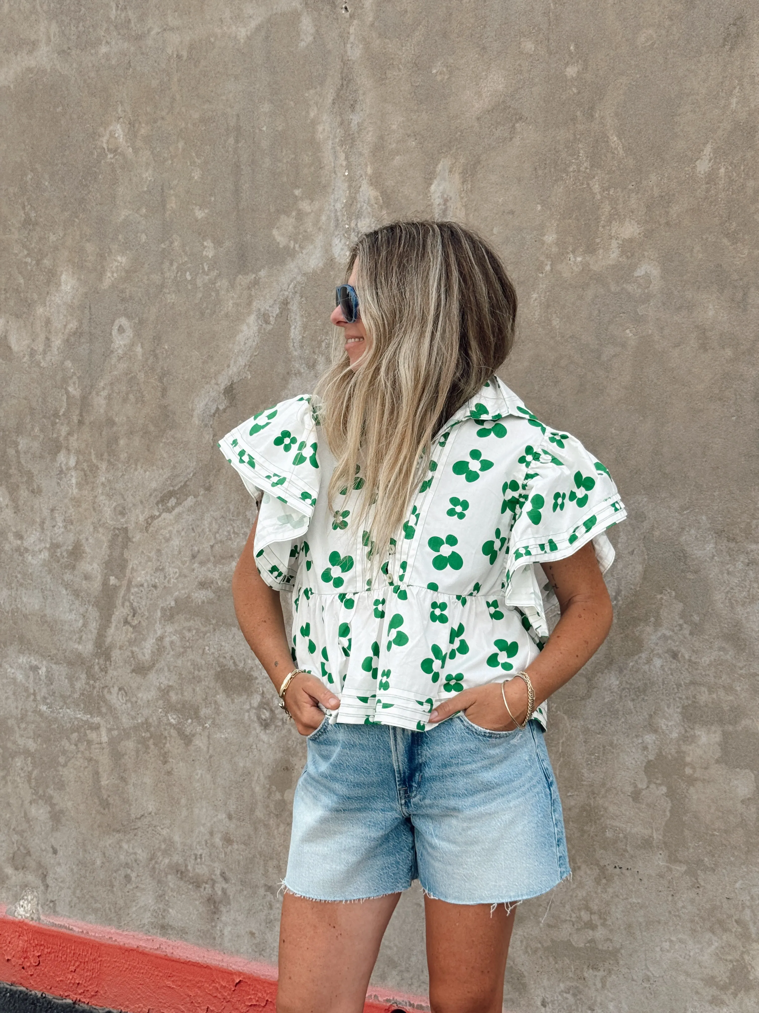 Emma Floral Top sold by Ascot + Hart product image thumbnail 5