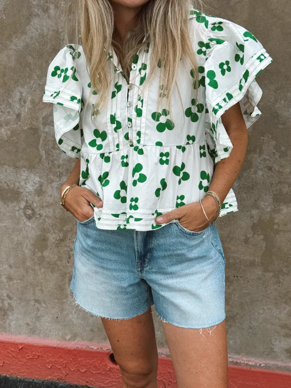 Emma Floral Top sold by Ascot + Hart