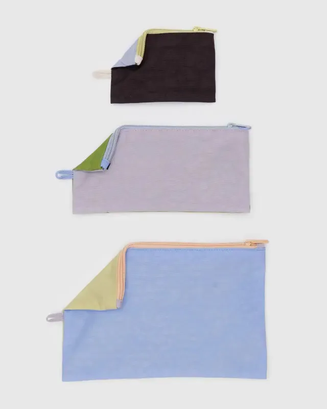 Flat Pouch Set - Pastels Colorblock sold by Ascot + Hart
