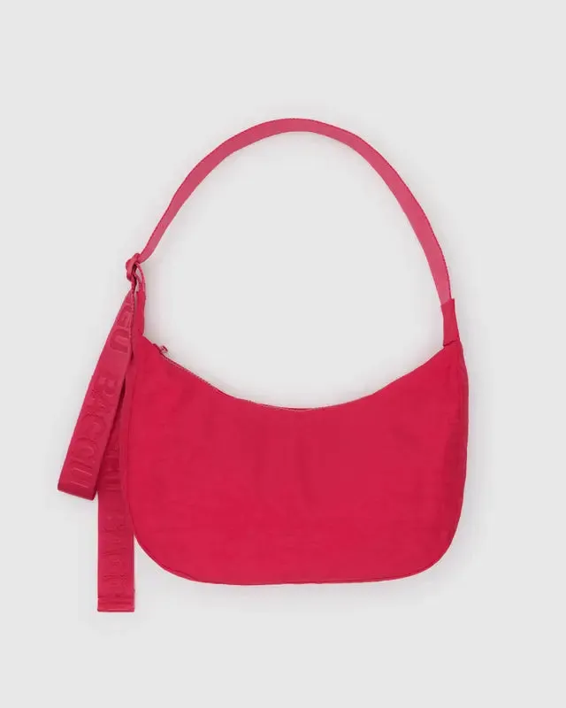 Medium Nylon Crescent Bag - Candy Apple w/ Key Leash sold by Ascot + Hart