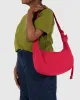 Medium Nylon Crescent Bag - Candy Apple w/ Key Leash sold by Ascot + Hart