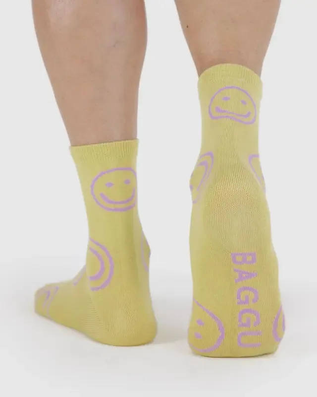 Crew Socks - Straw Happy sold by Ascot + Hart product image thumbnail 3