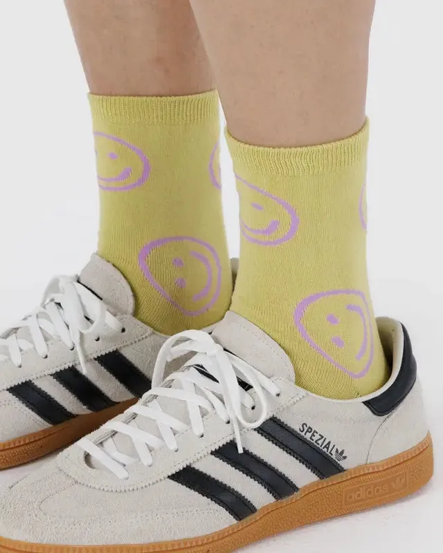 Crew Socks - Straw Happy sold by Ascot + Hart product image thumbnail 2