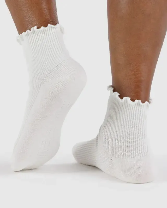 Lettuce Edge Socks (Set of 2) - White sold by Ascot + Hart product image thumbnail 2