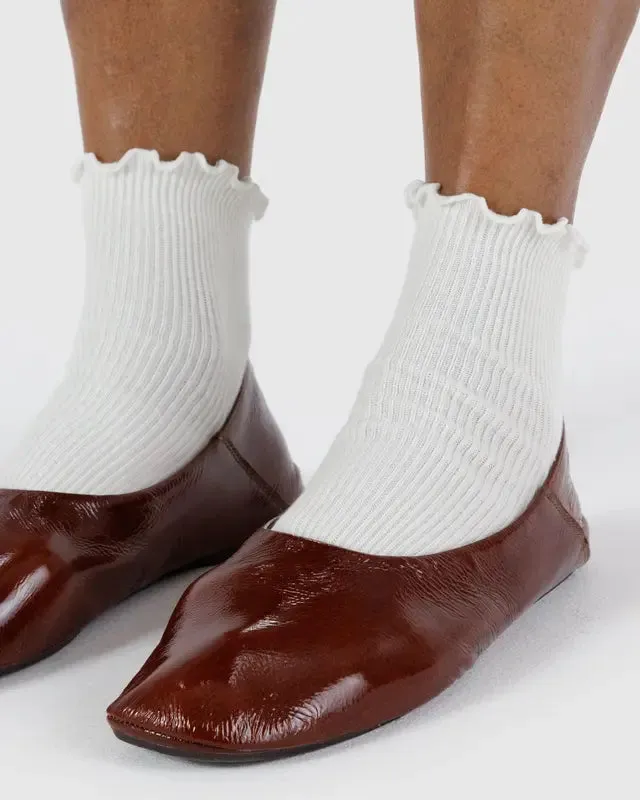 Lettuce Edge Socks (Set of 2) - White sold by Ascot + Hart product image thumbnail 3