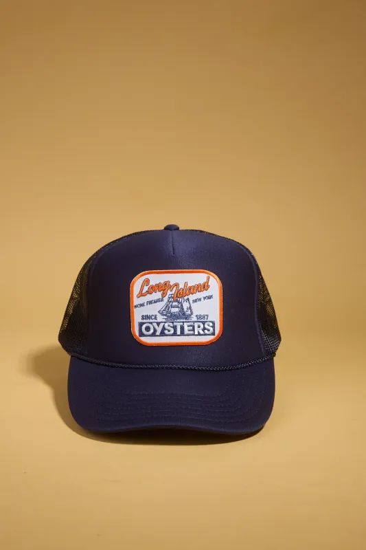 A+H Long Island Oysters Trucker sold by Ascot + Hart