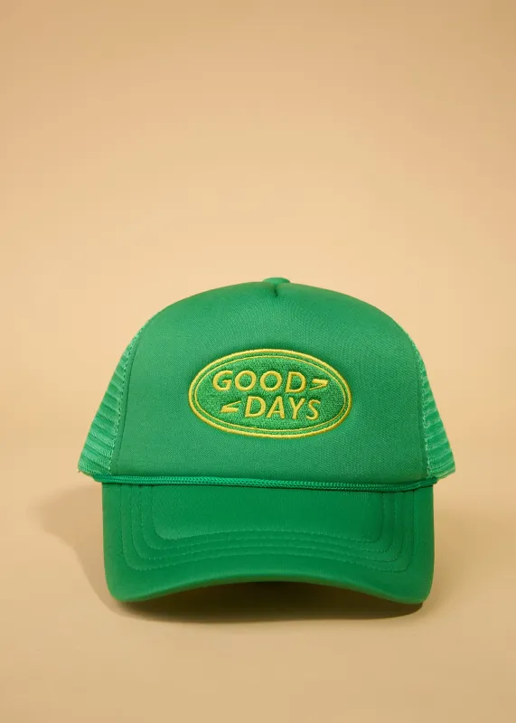 Good Days Trucker Hat - Augusta Green/Yellow sold by Ascot + Hart