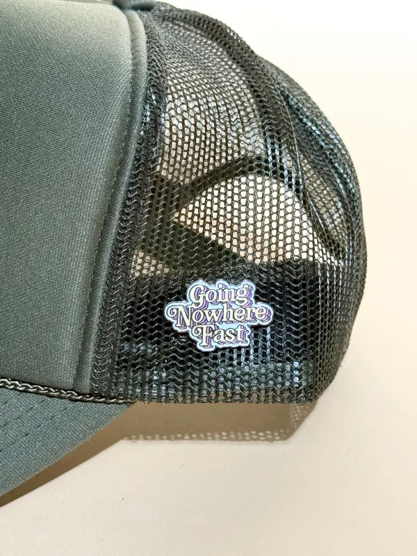 A+H Going Nowhere Fast Pin sold by Ascot + Hart