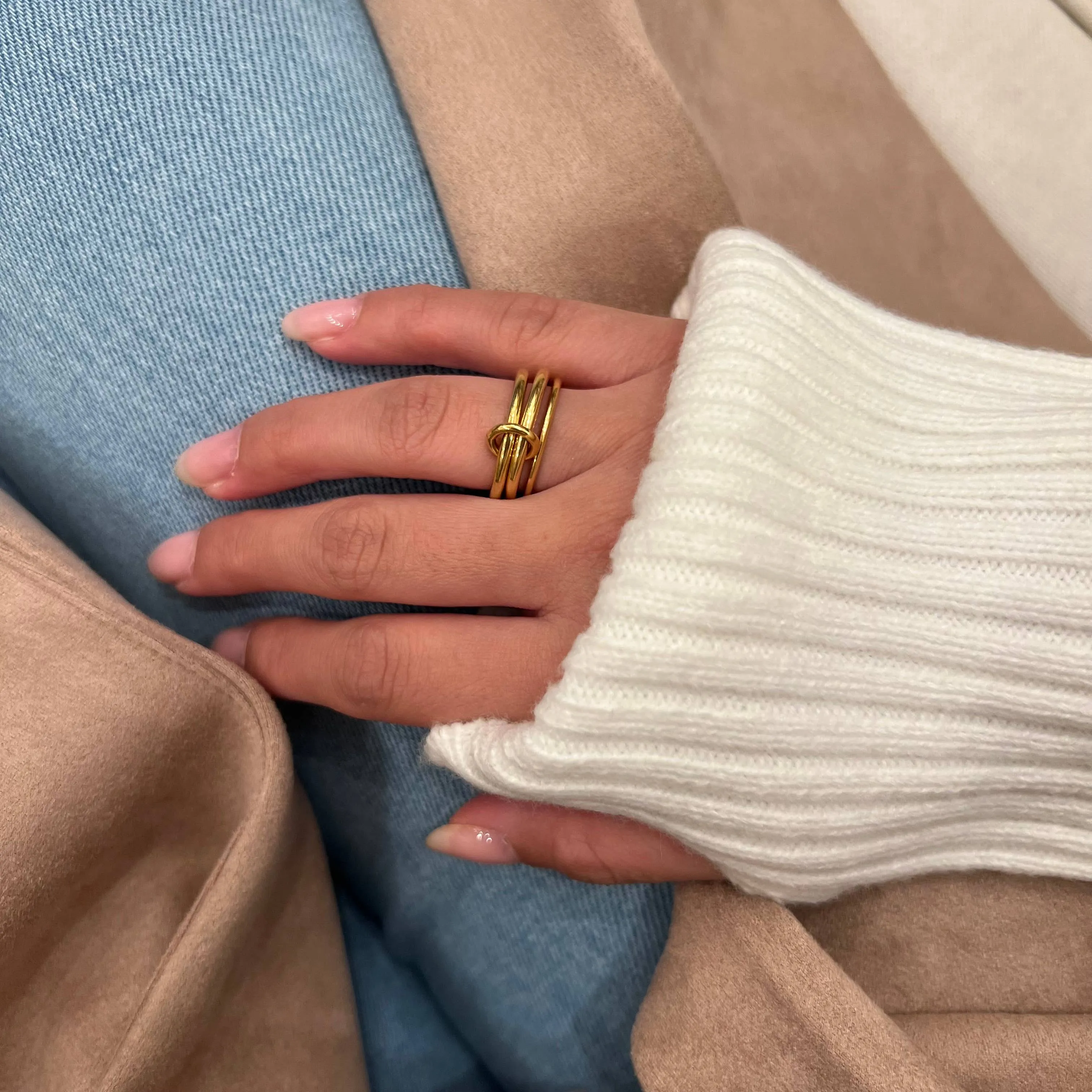 Evelyn Stack Ring sold by Ascot + Hart product image thumbnail 2