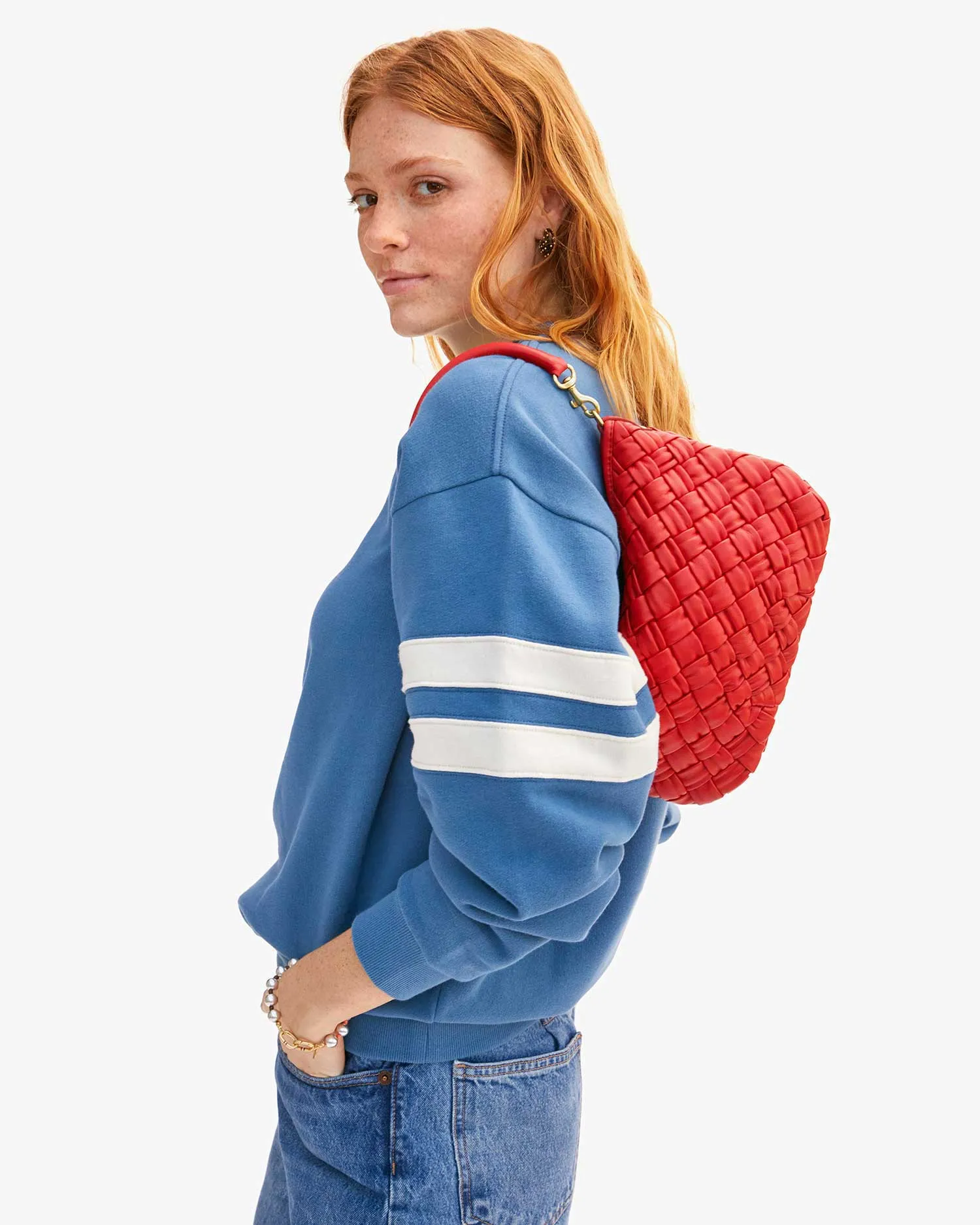 Clare V. Oversized Varsity Sweatshirt sold by Ascot + Hart product image thumbnail 2