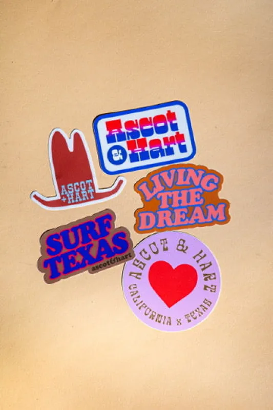 A+H Howdy Sticker Pack made by Ascot + Hart