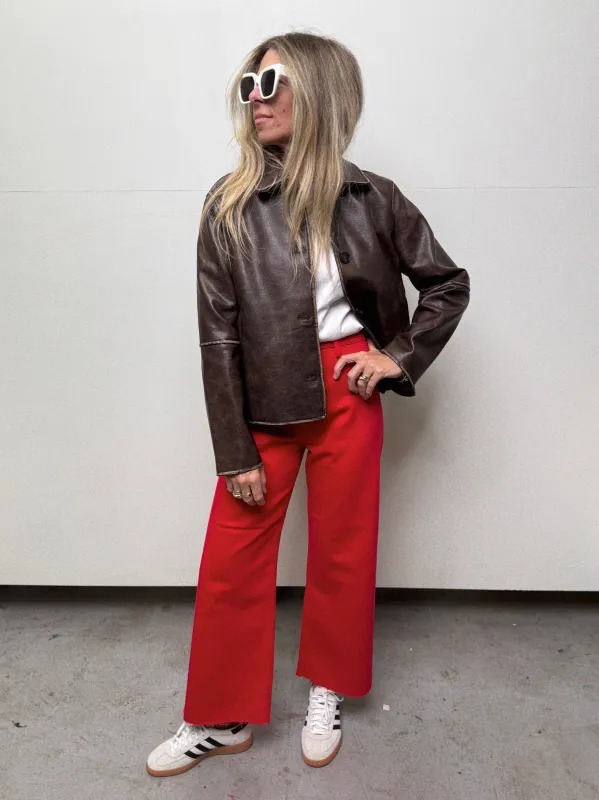 Penny High Rise Wide Leg Crop made by Pistola