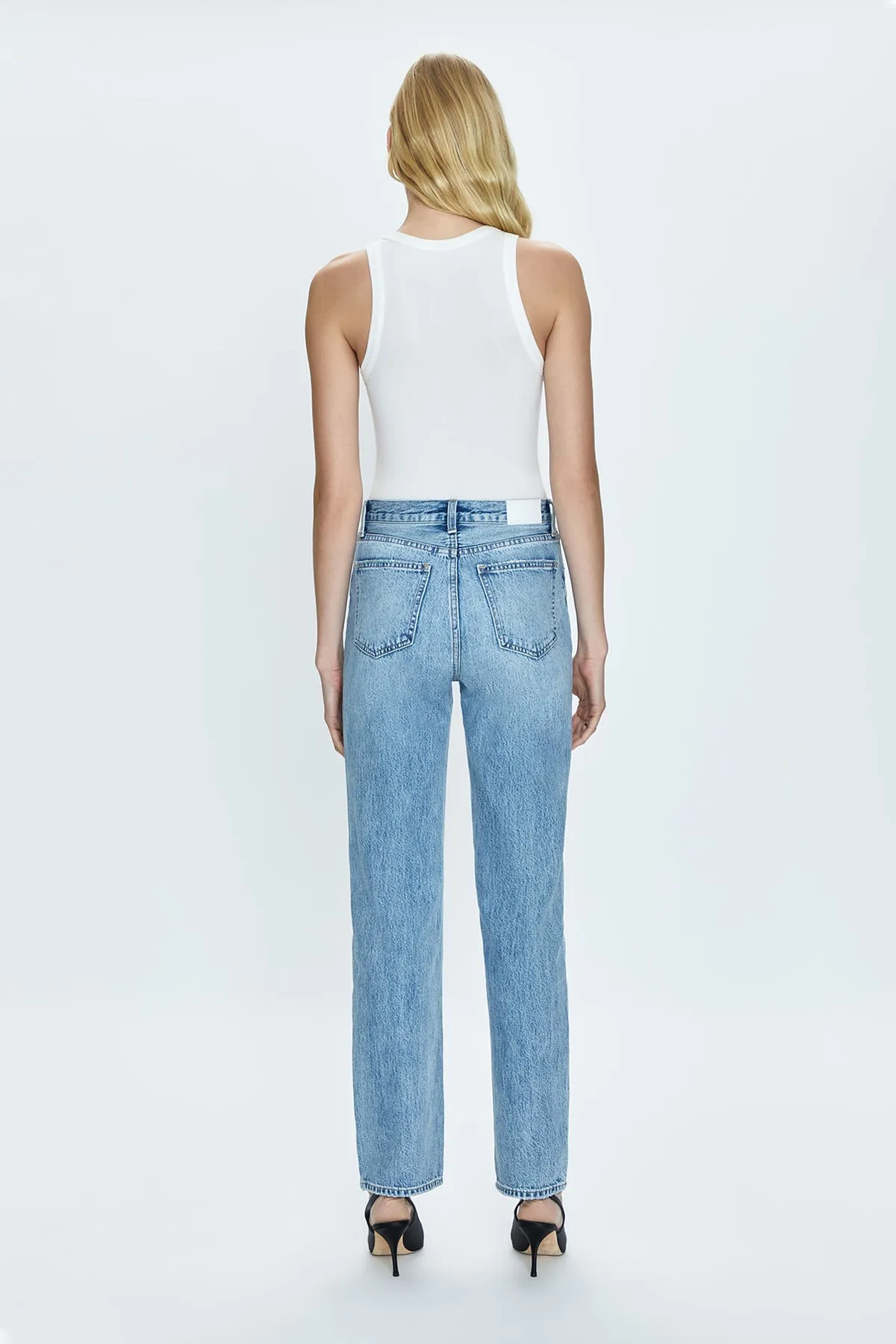 Cassie Super High Rise Straight Denim sold by Ascot + Hart product image thumbnail 5