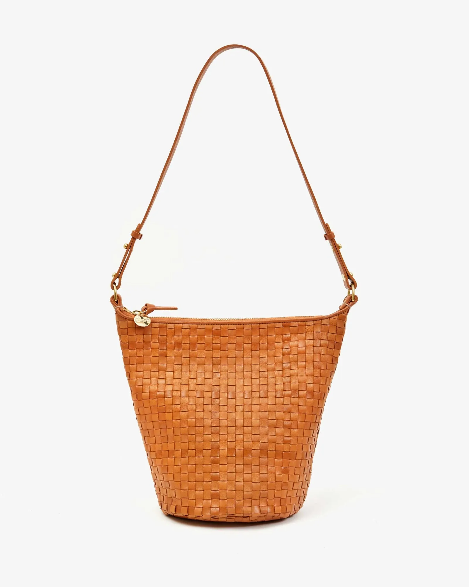 Clare V. Petite Jeanne - Natural Woven Checker sold by Ascot + Hart