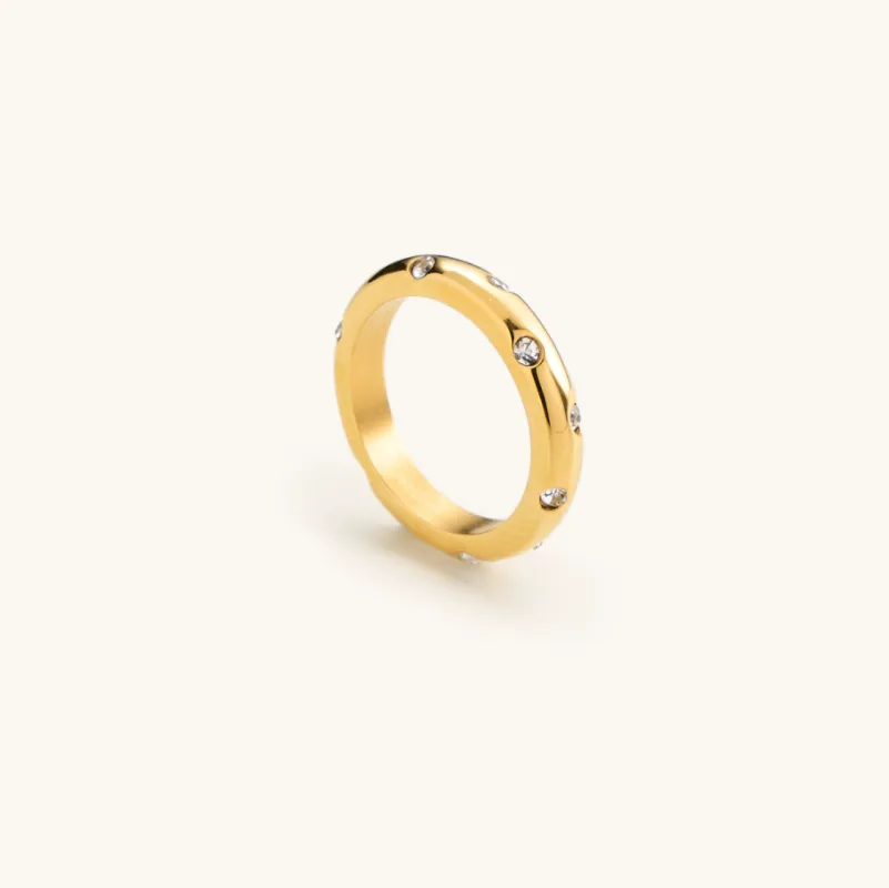 Bubble Pave Crystal Ring sold by Ascot + Hart