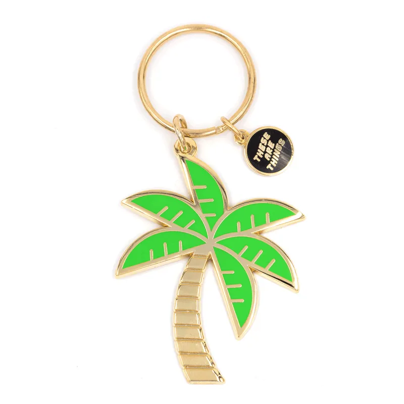 Palm Tree Enamel Keychain sold by Ascot + Hart