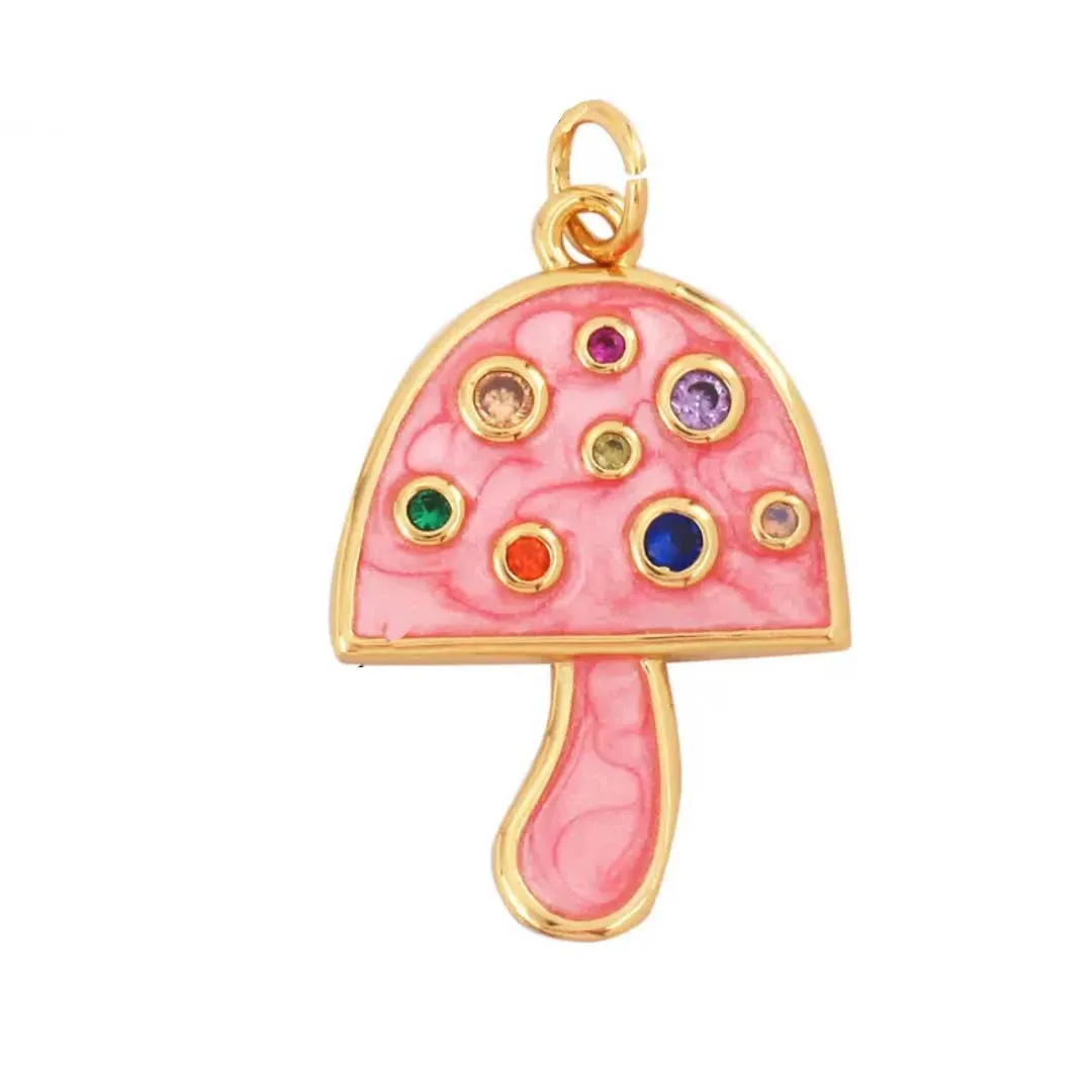 Pink Mushroom Charm sold by Ascot + Hart
