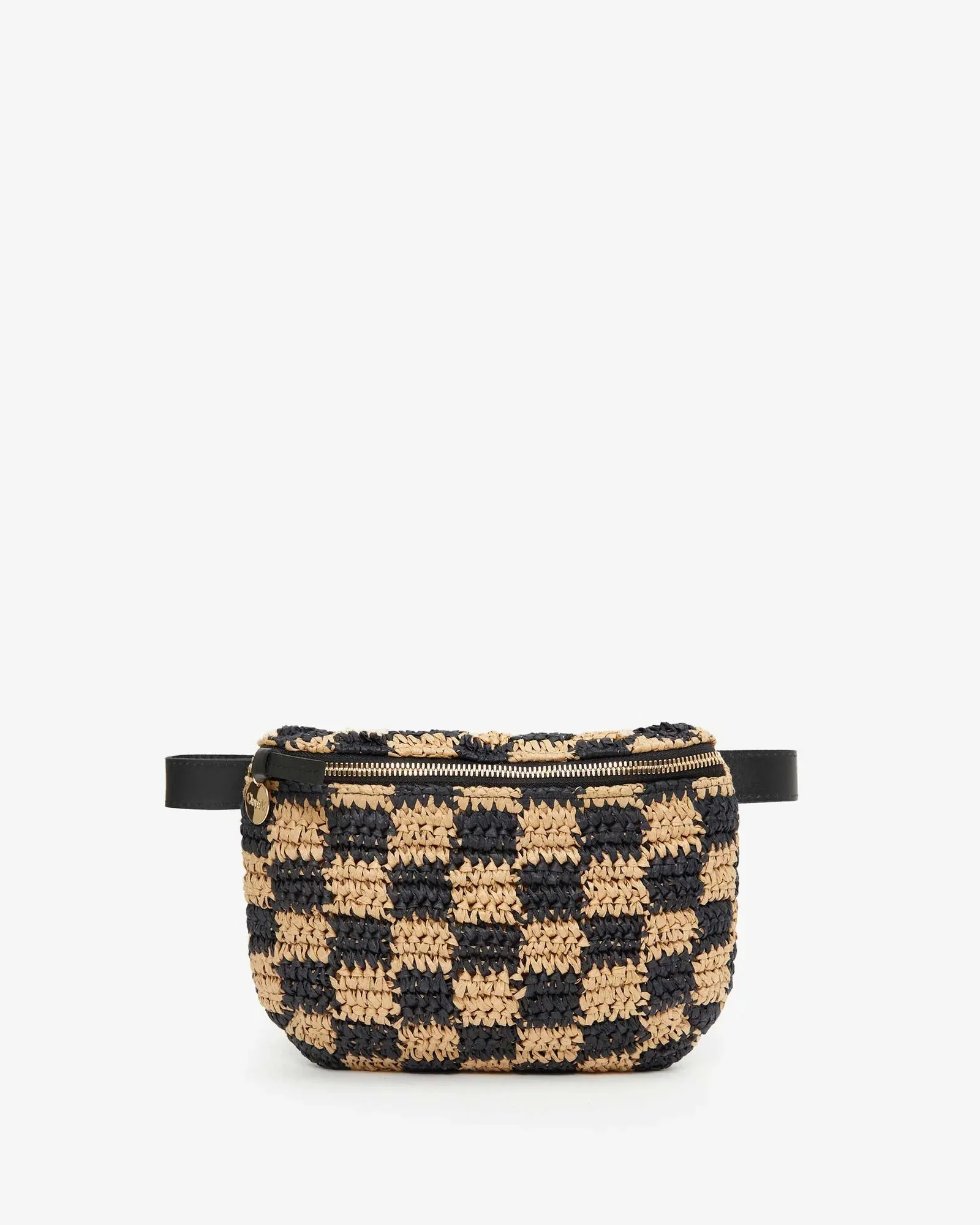 Clare V. Raffia Checker Fanny Pack sold by Ascot + Hart