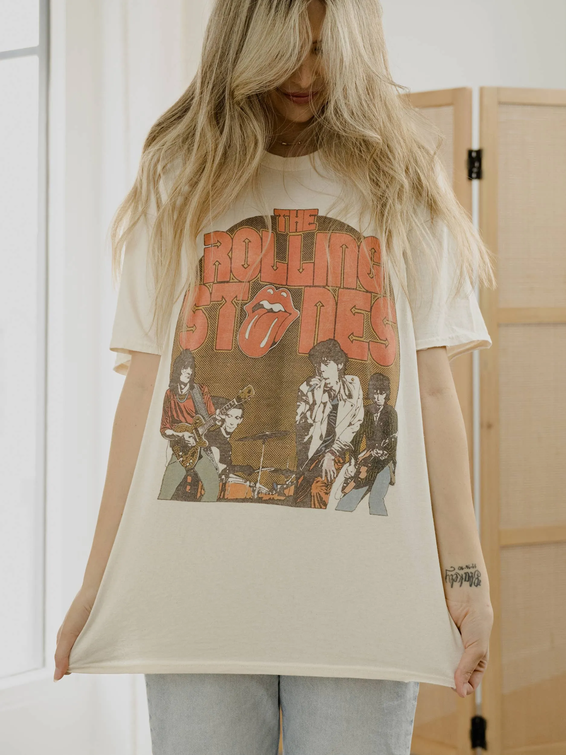 Rolling Stones Stage Circle Graphic Tee sold by Ascot + Hart product image thumbnail 5