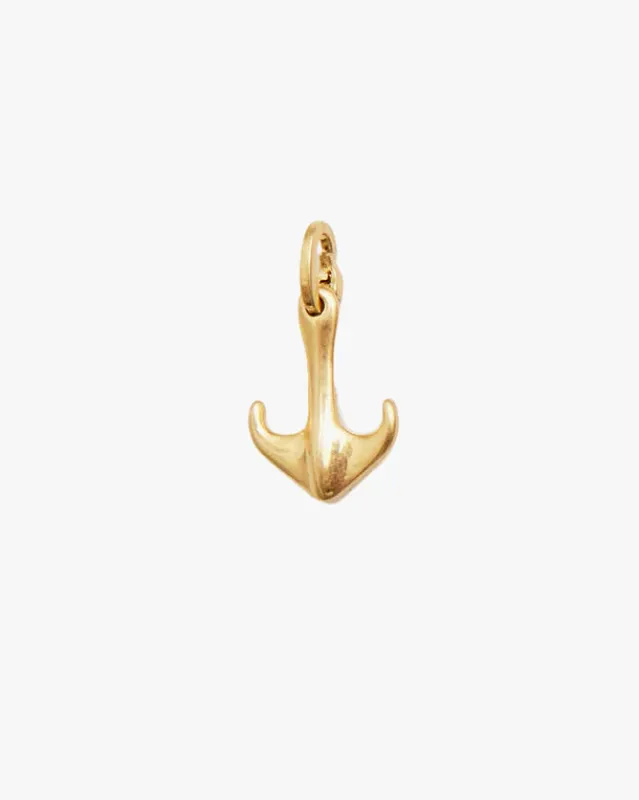 Clare V. Anchor Charm - Vintage Gold sold by Ascot + Hart