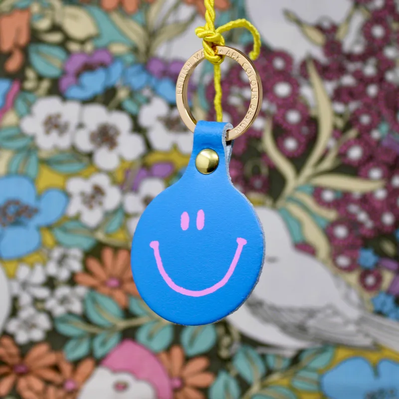 Feeling Lush Smilie Face Key Fob sold by Ascot + Hart