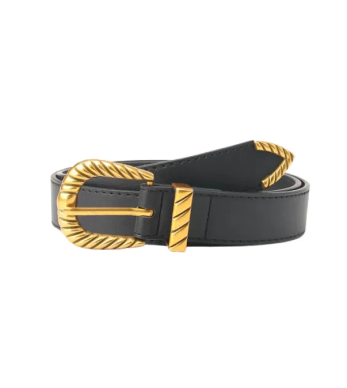 Rippled Buckle Belt made by Ascot + Hart