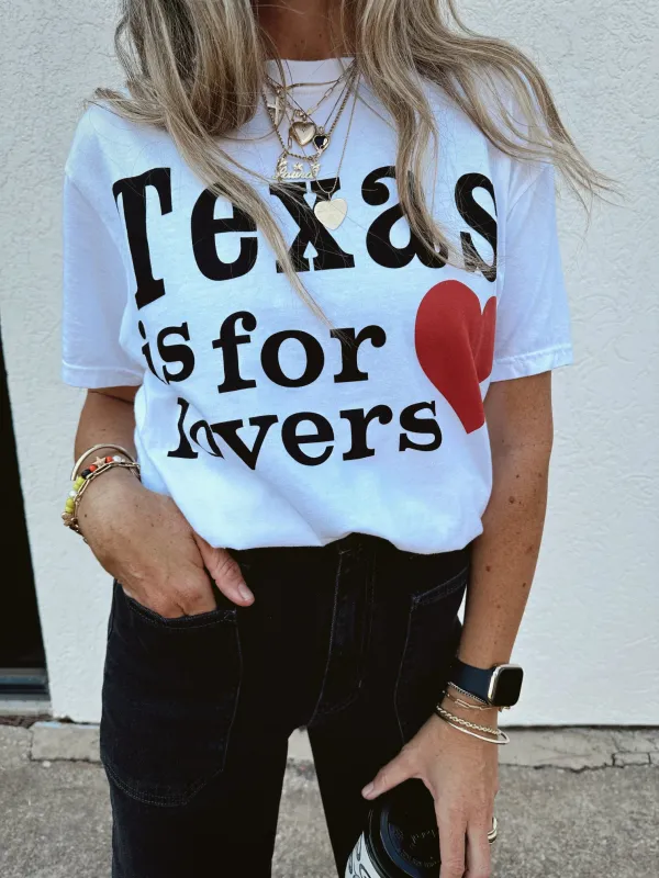 Texas Is For Lovers Tees sold by Ascot + Hart
