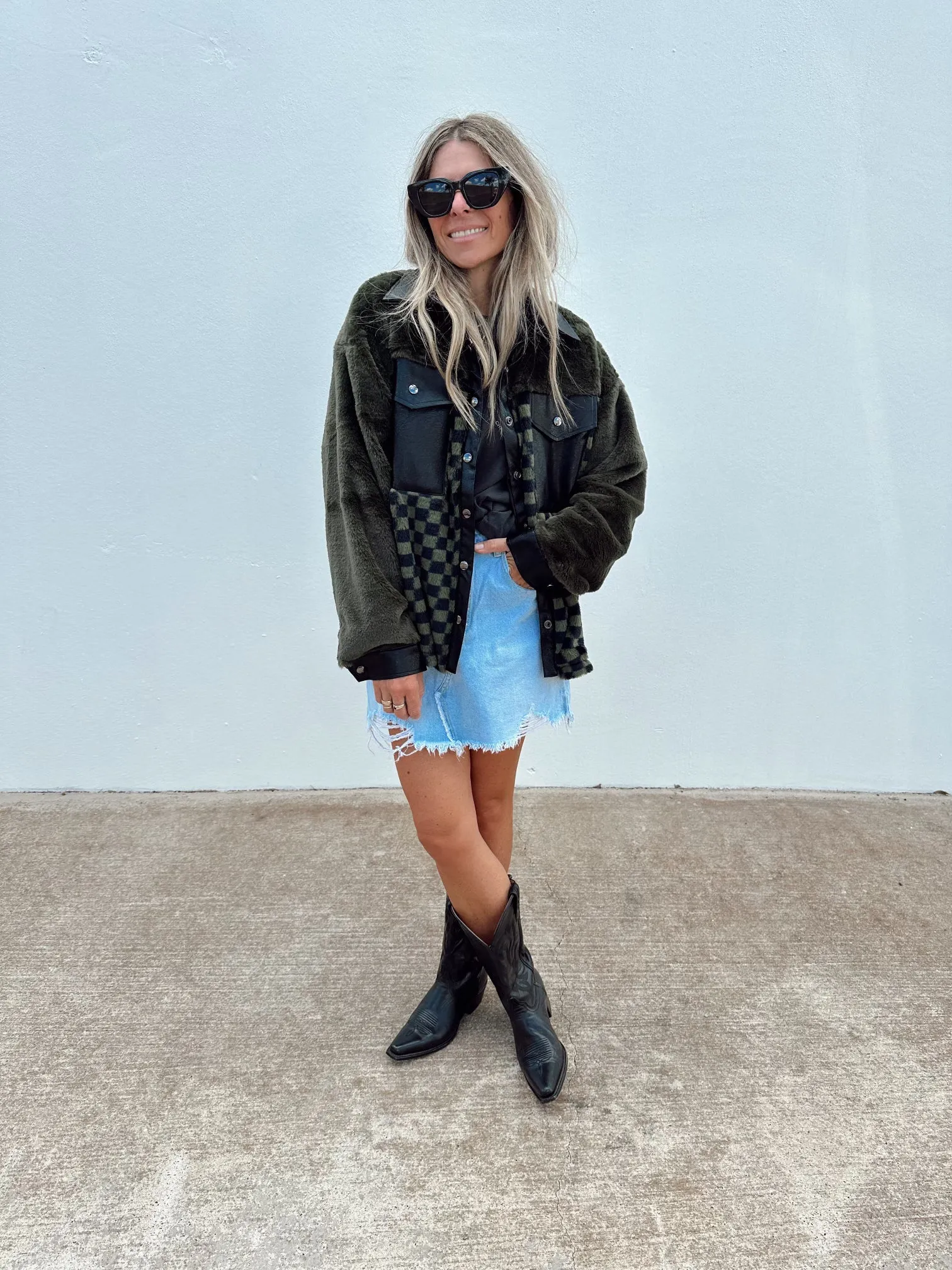 Luca Denim Mini Skirt sold by Ascot + Hart product image thumbnail 3