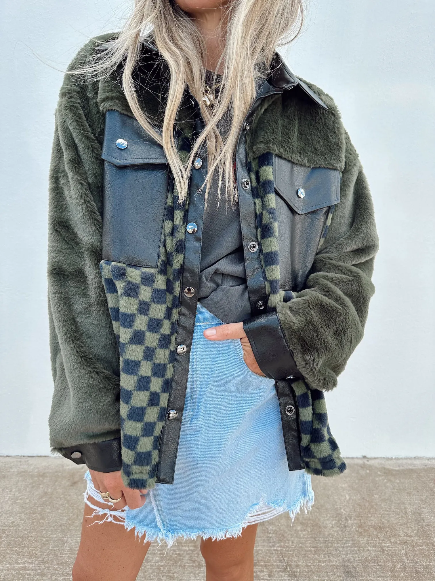 Luca Denim Mini Skirt sold by Ascot + Hart product image thumbnail 2