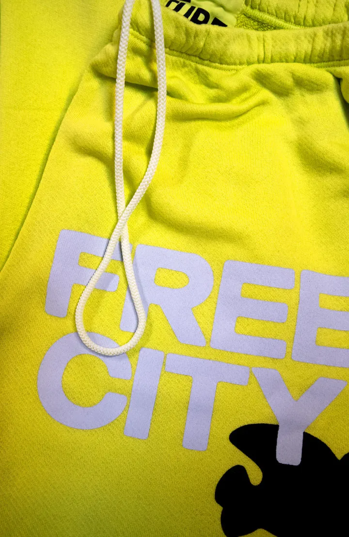 SUPERFLUFF LUX OG sweatpant - glowlight yellow sold by Ascot + Hart product image thumbnail 2