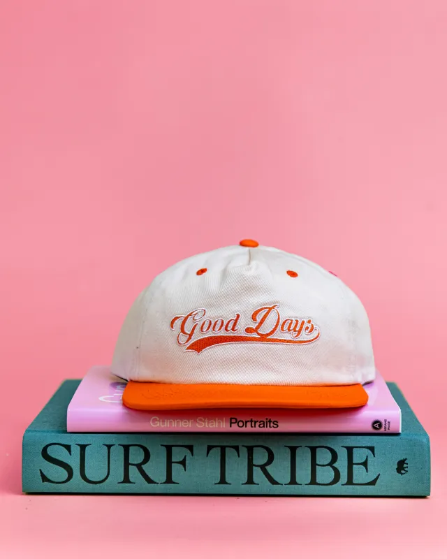 Good Days Varsity Hat - Orange sold by Ascot + Hart