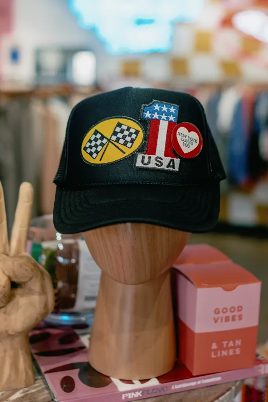 USA Raceway Trucker sold by Ascot + Hart