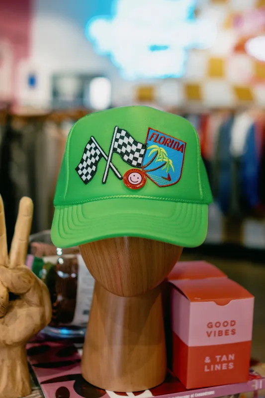 Florida Finish Line Trucker sold by Ascot + Hart