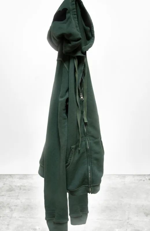 SUPERFLUFF LUX zip hoodie - bush sold by Ascot + Hart