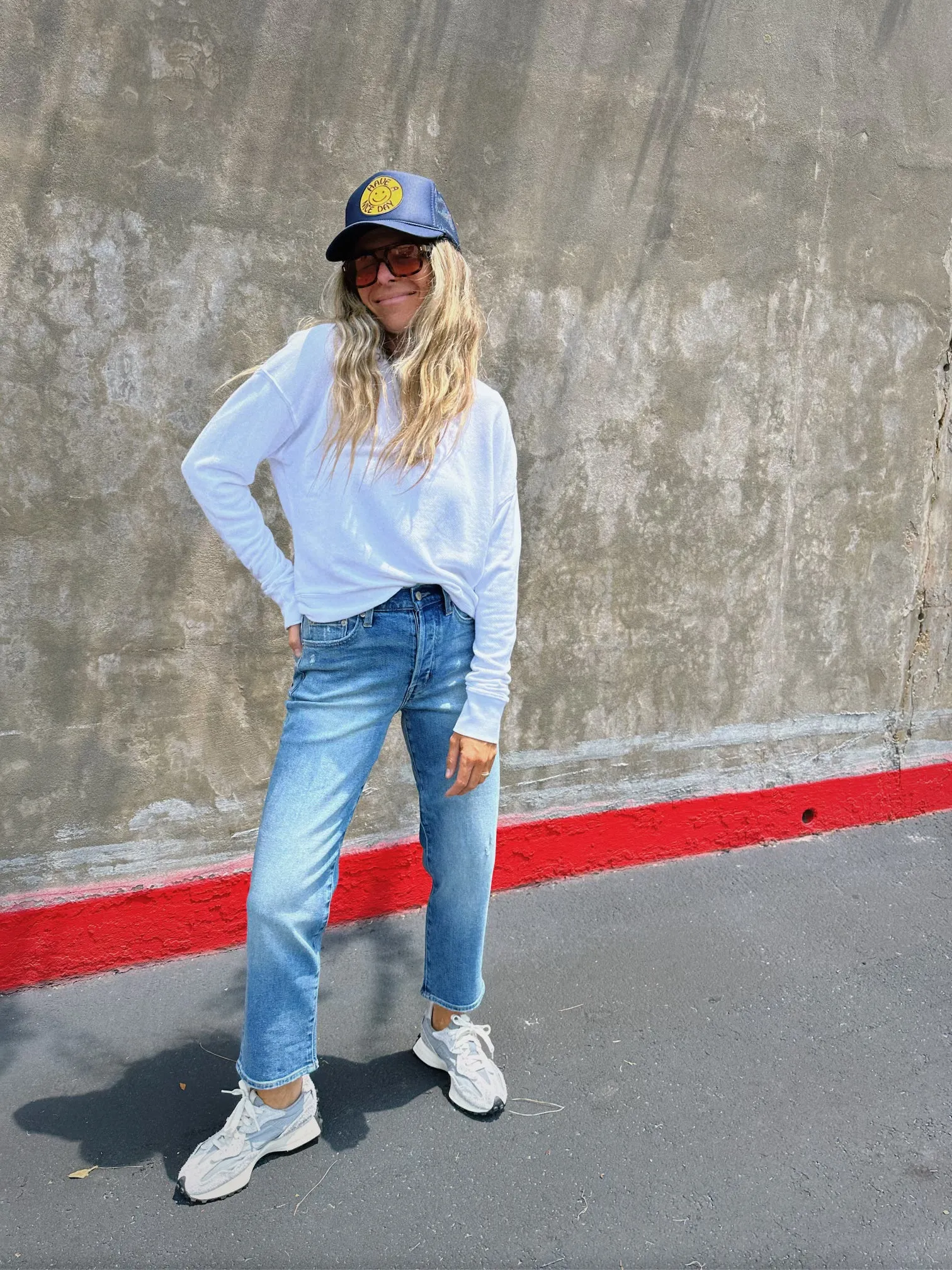 Charlie High Rise Classic Straight Ankle Denim sold by Ascot + Hart