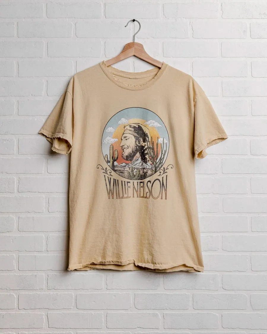 Willie Nelson In The Sky Gold Thrifted Tee sold by Ascot + Hart product image thumbnail 3