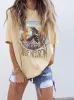Willie Nelson In The Sky Gold Thrifted Tee sold by Ascot + Hart