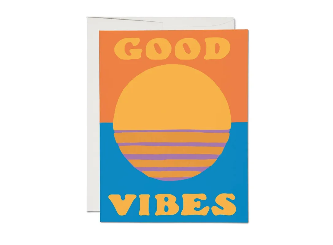 Sunny Vibes encouragement greeting card sold by Ascot + Hart