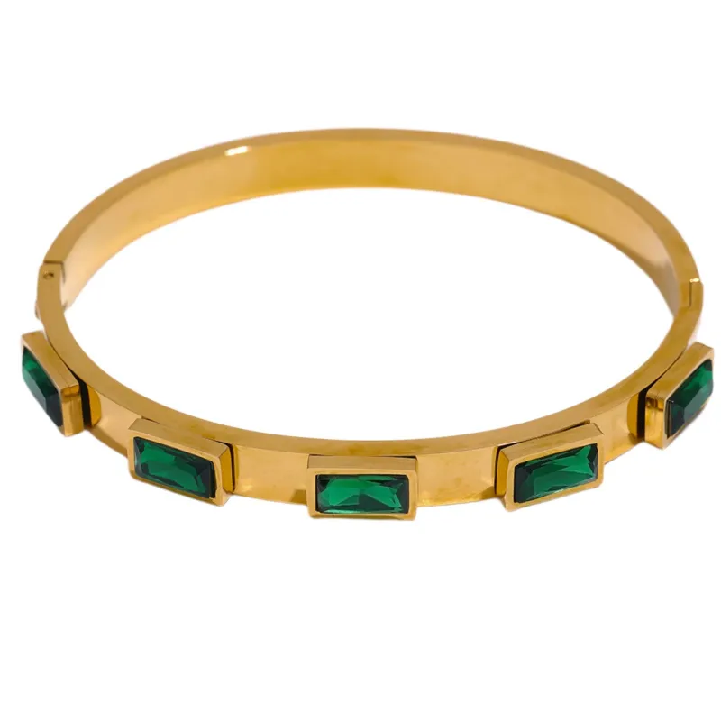 Emerald Bangle sold by Ascot + Hart